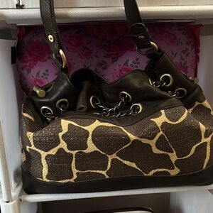 Elaine Turner Giraffe Shoulder Bag